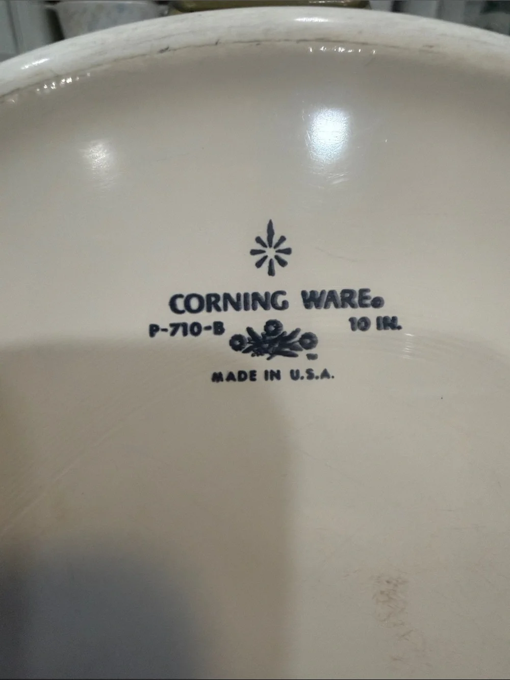 Corningware Green and White Baking Dish